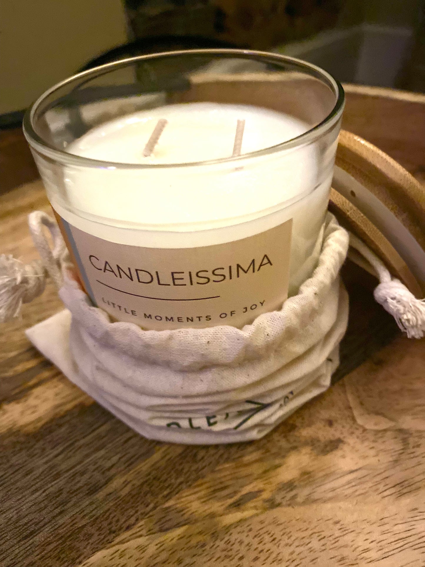 Limoneto - Candle 190gr with lid and cotton bag